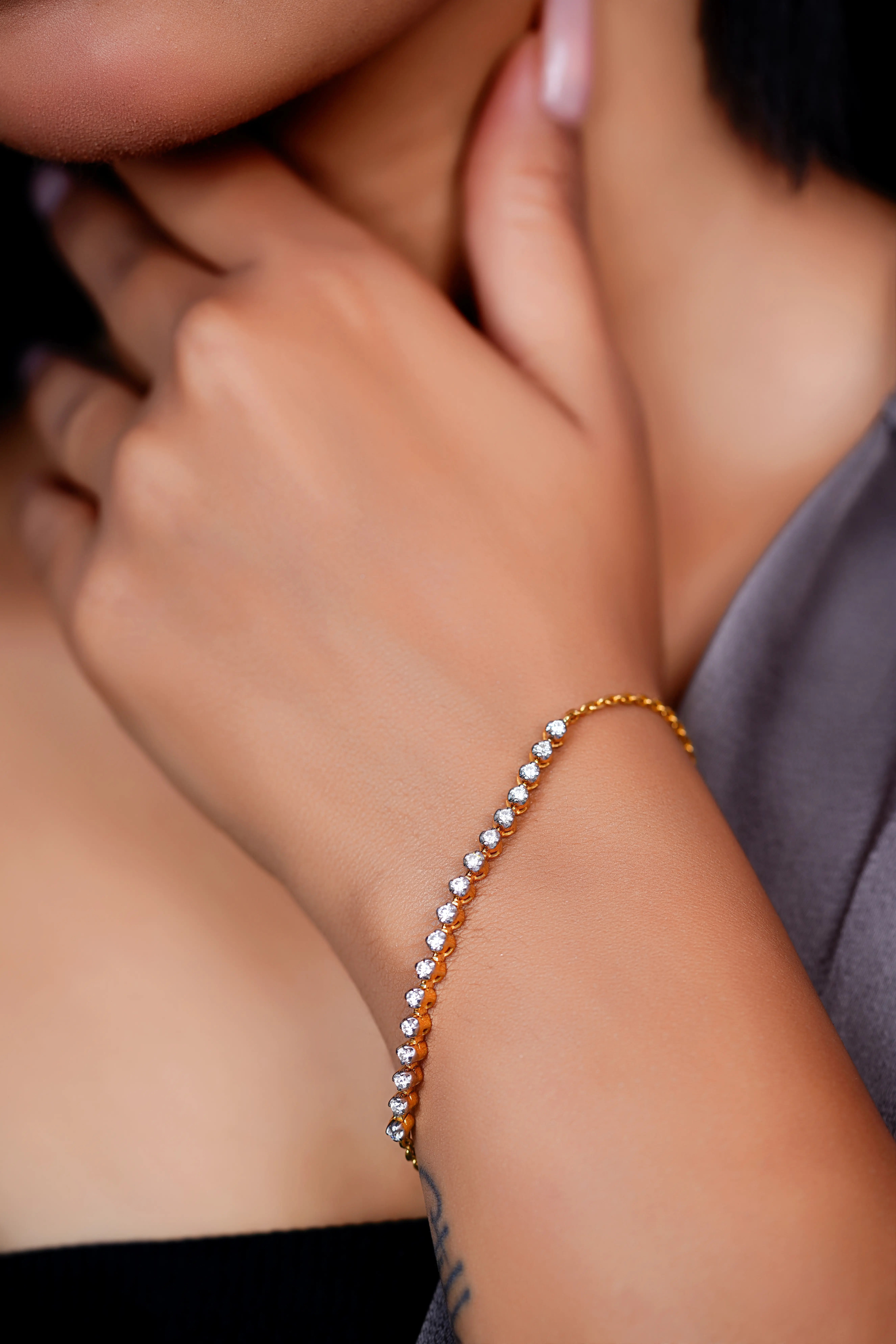 HeartLine Tennis Bracelet