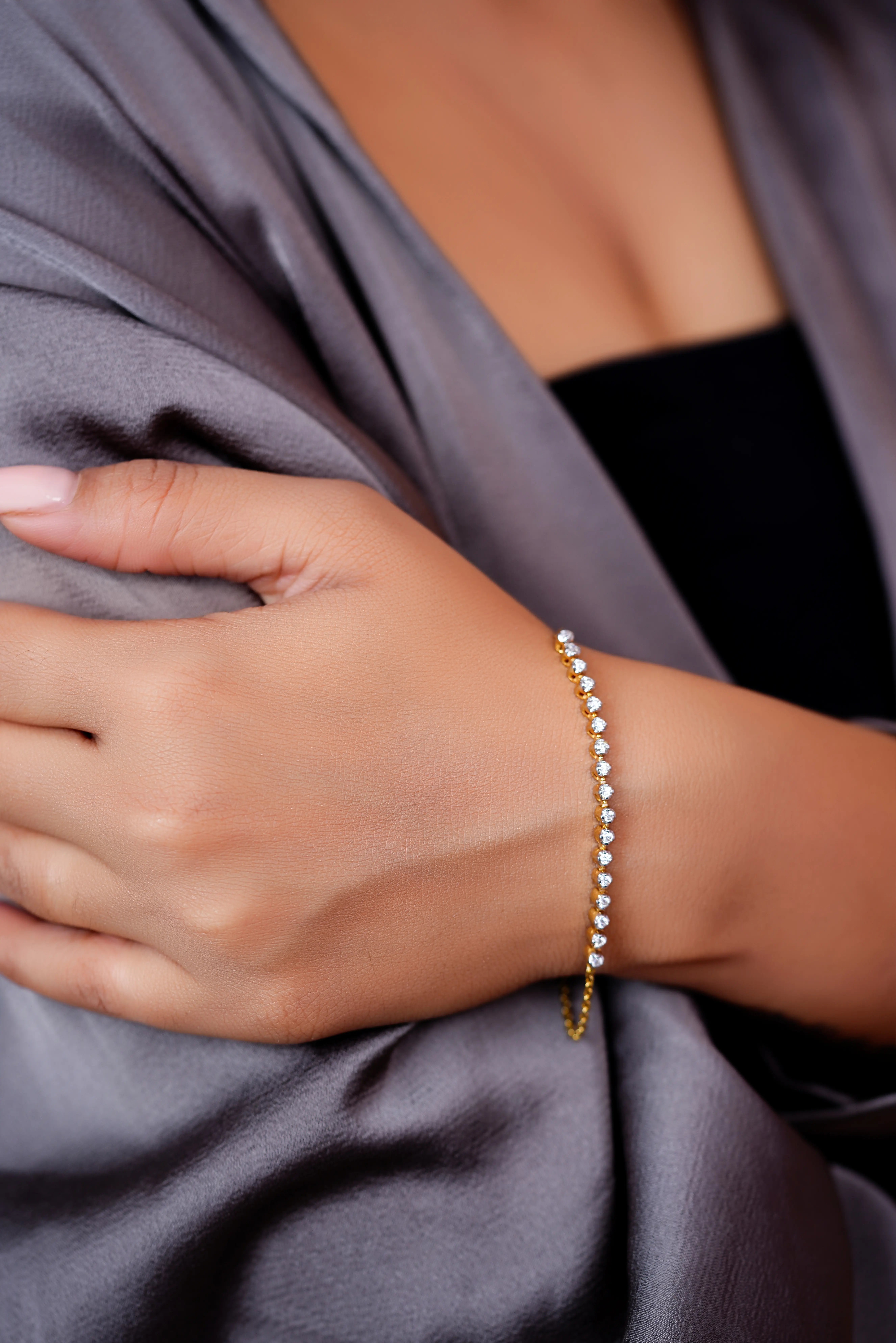 HeartLine Tennis Bracelet