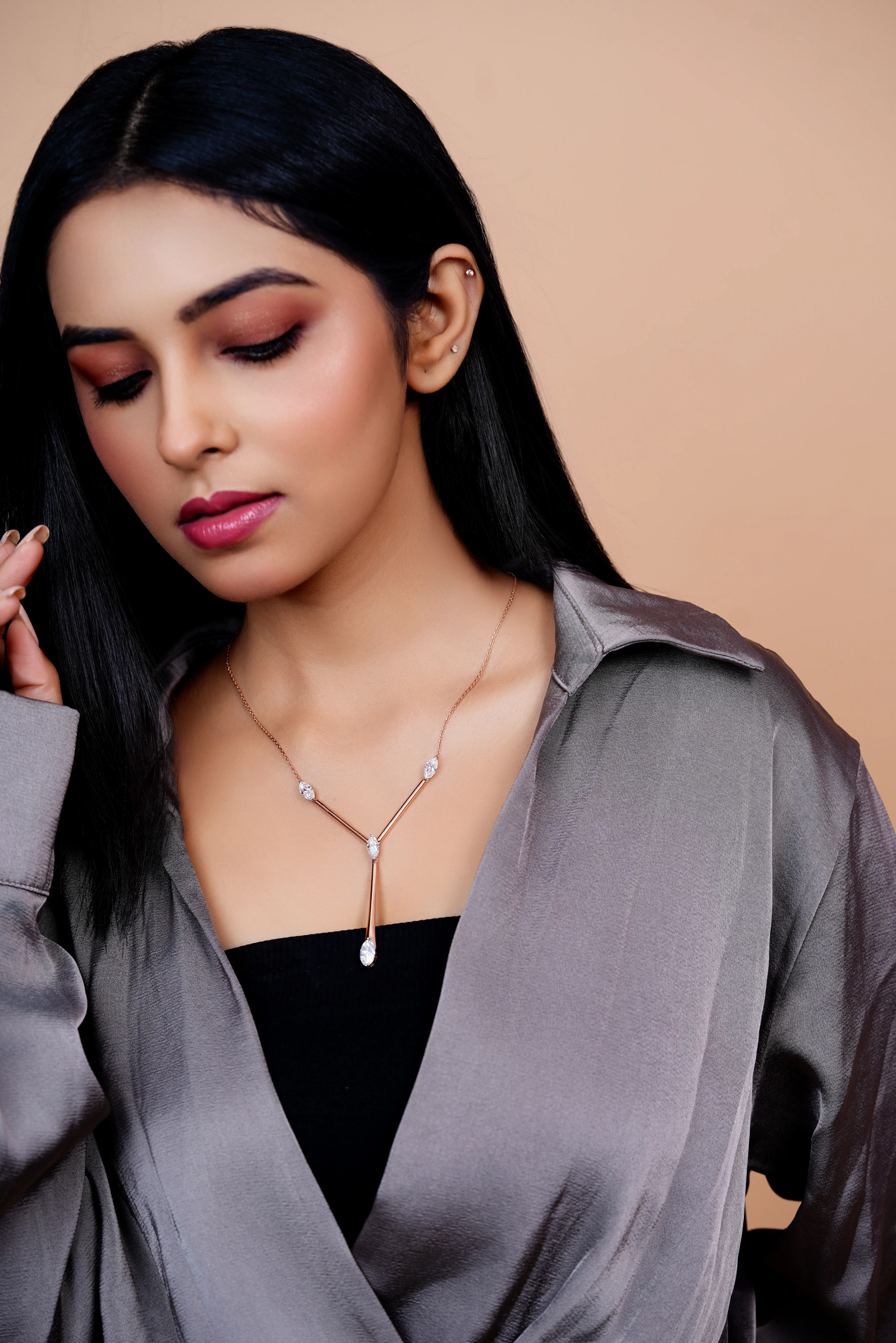 Elegant Marquise Y-Drop