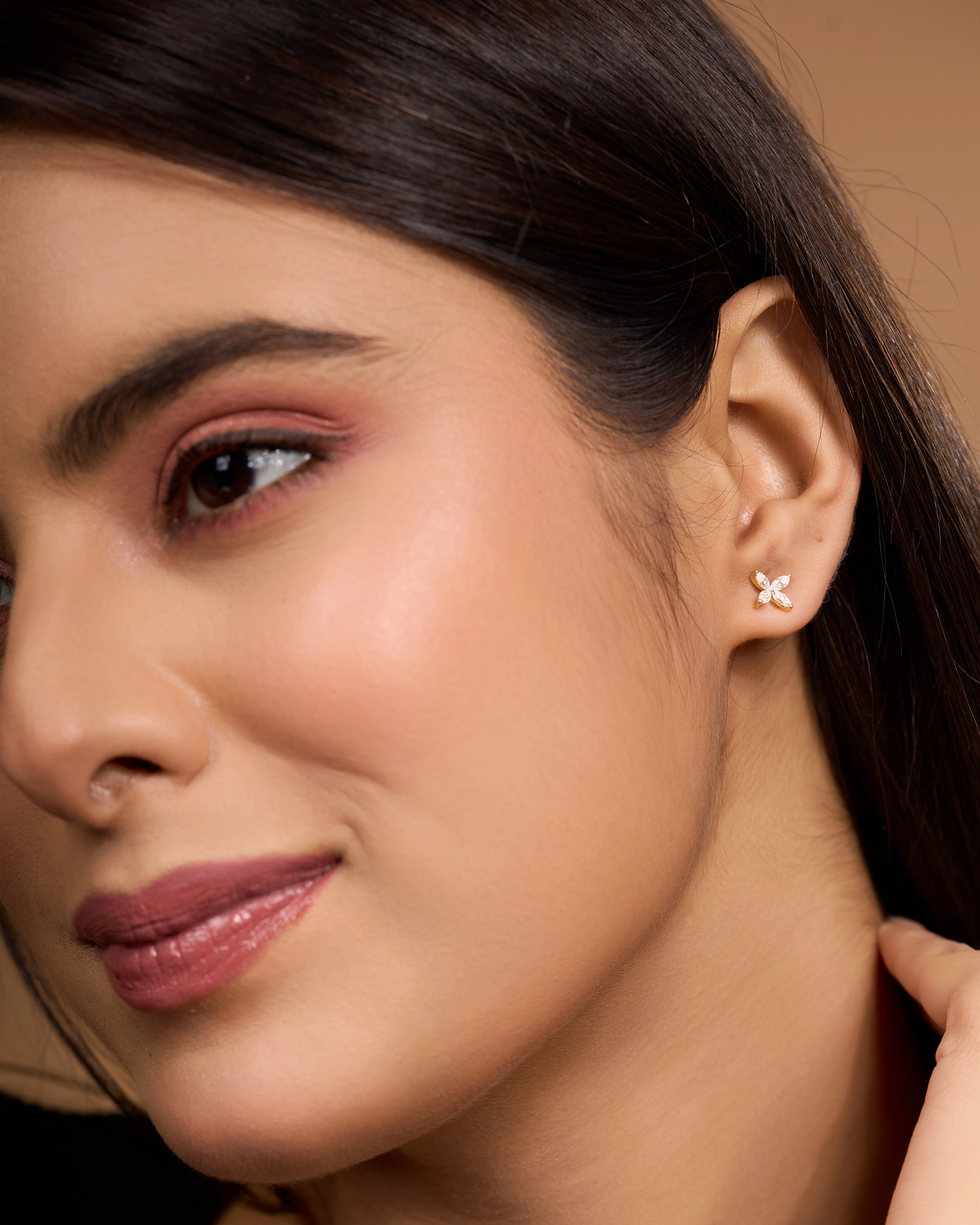 Butterfly Cross Stud